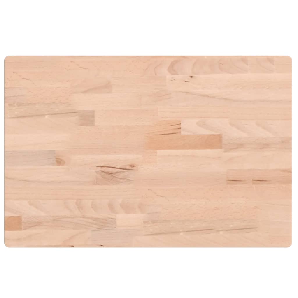 Wastafelblad 60x40x4 cm massief beukenhout – afbeelding 2