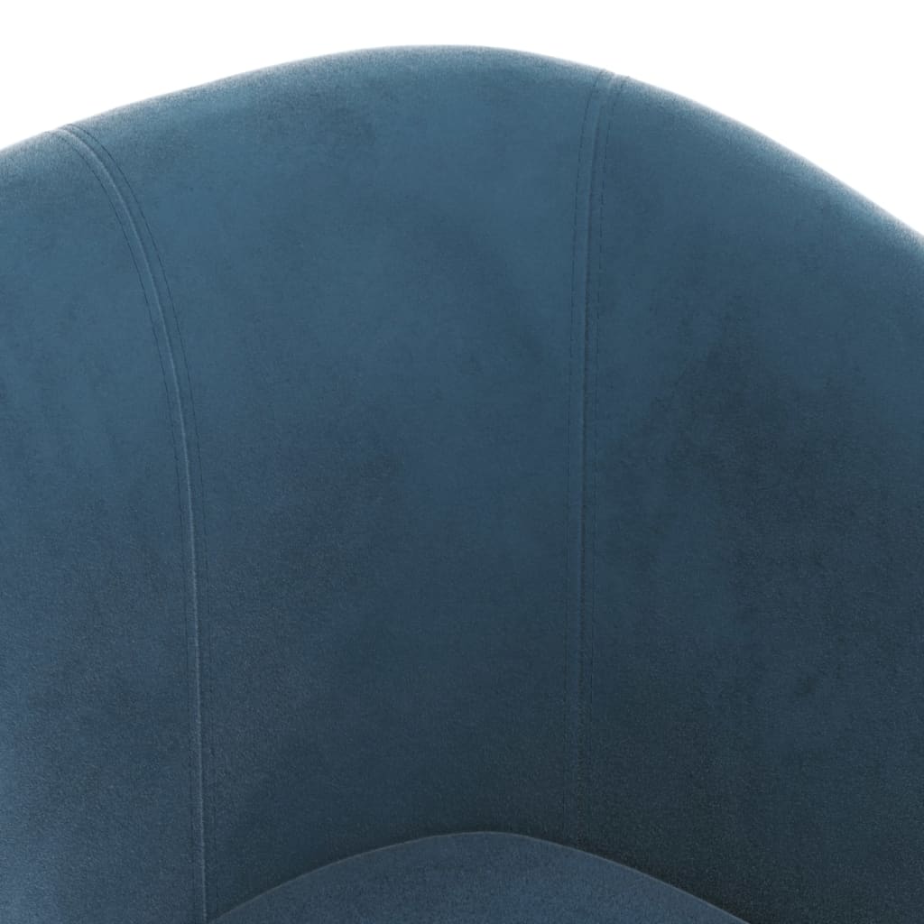 Kuipstoel fluweel donkerblauw – afbeelding 6