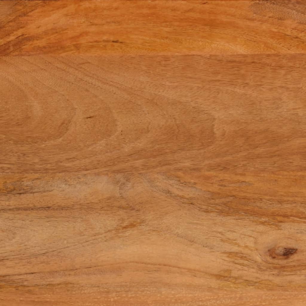 Salontafel 100x54x40 cm massief mangohout bruin en zwart – afbeelding 10