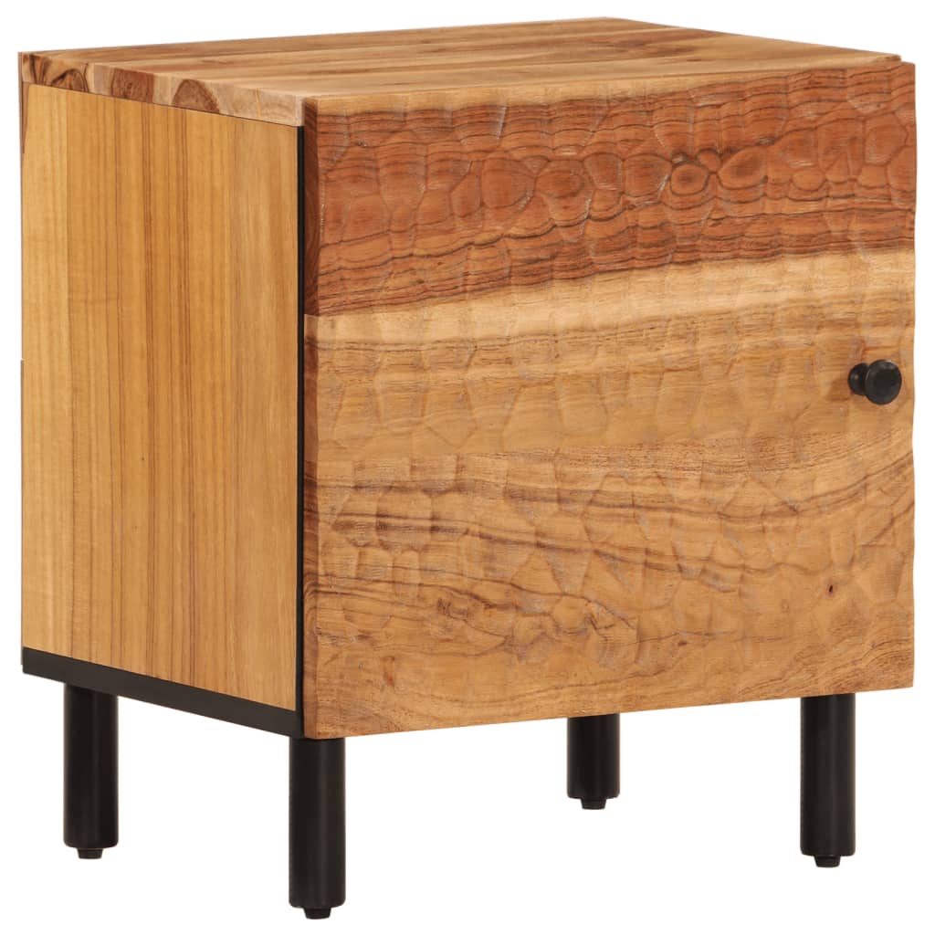 Nachtkastjes 2 st 40x33x46 cm massief acaciahout – afbeelding 3