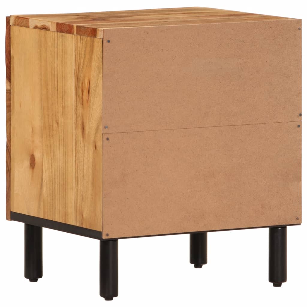 Nachtkastjes 2 st 40x33x46 cm massief acaciahout – afbeelding 7