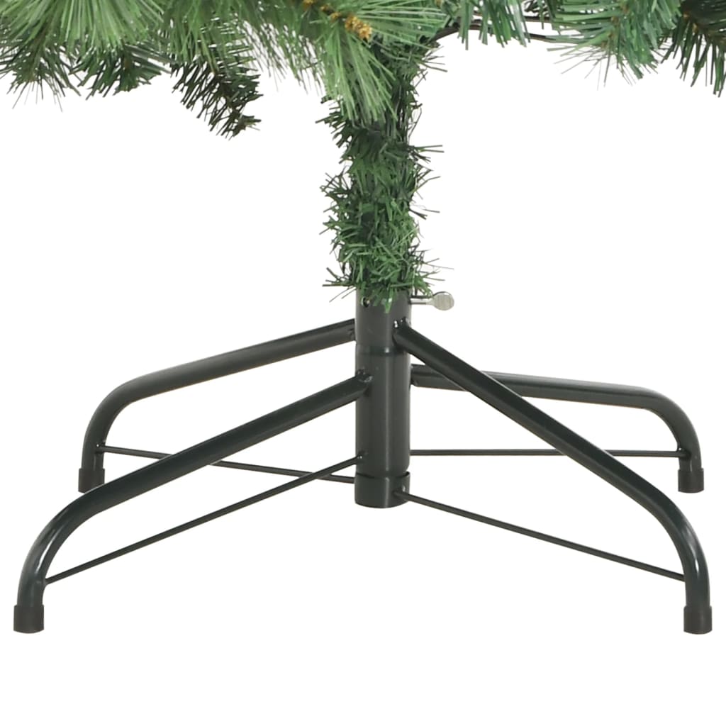 Kunstkerstboom met scharnieren dennenappels en bessen 240 cm – afbeelding 6