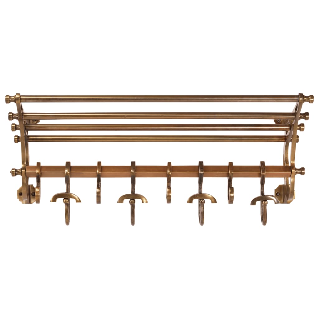 Bagagerek met kleerhangers wandmontage aluminium – afbeelding 2