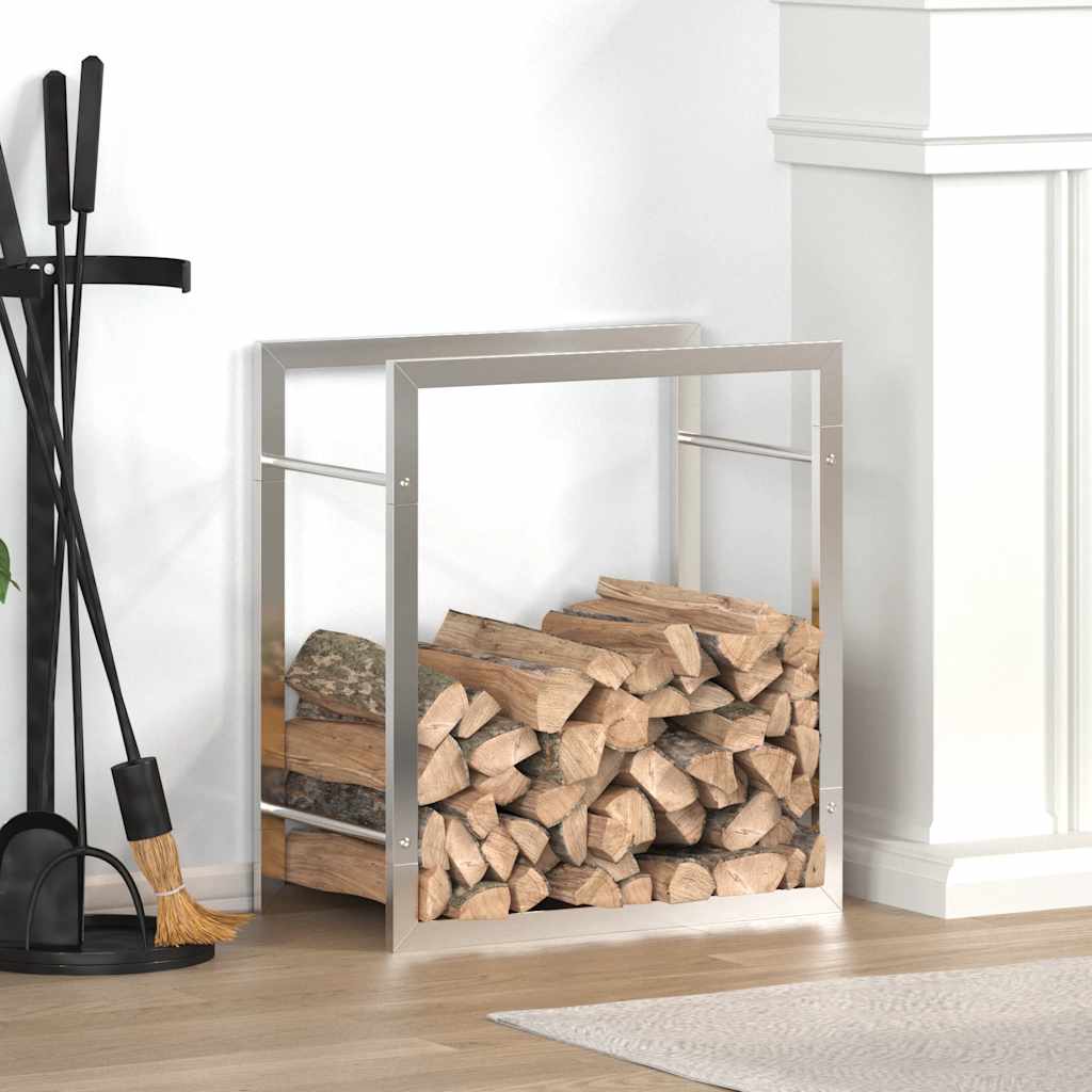 Haardhoutrek 50x28x56 cm roestvrij staal