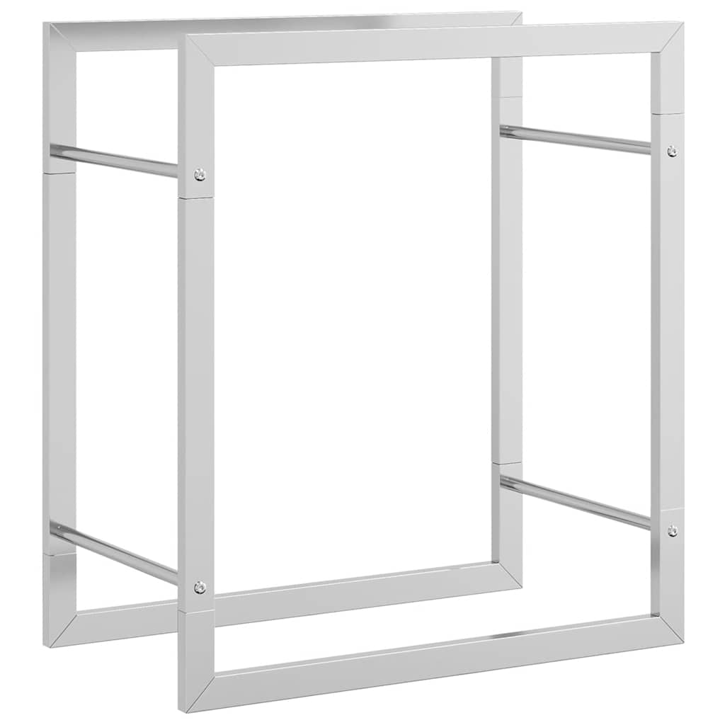Haardhoutrek 50x28x56 cm roestvrij staal – afbeelding 2