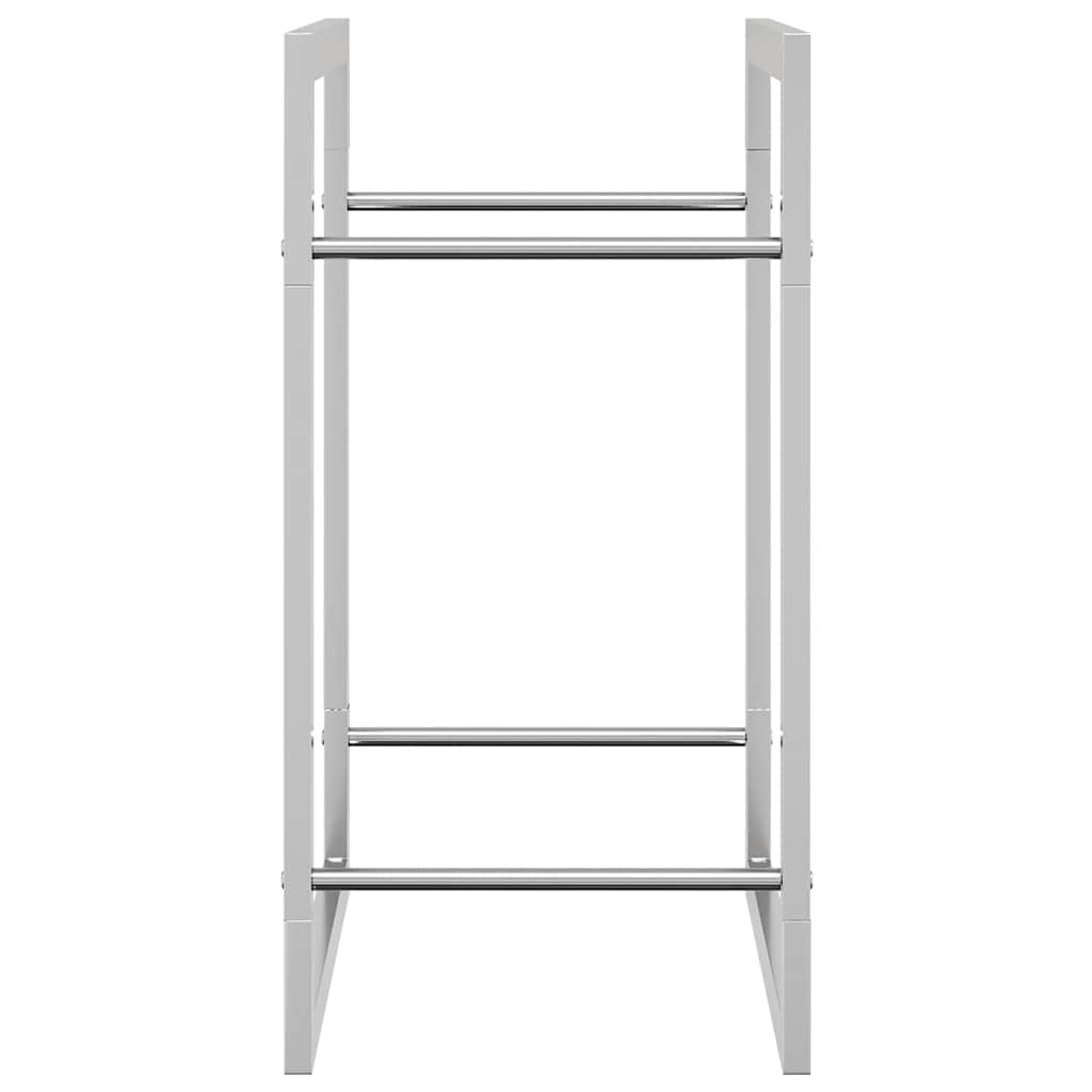 Haardhoutrek 50x28x56 cm roestvrij staal – afbeelding 6