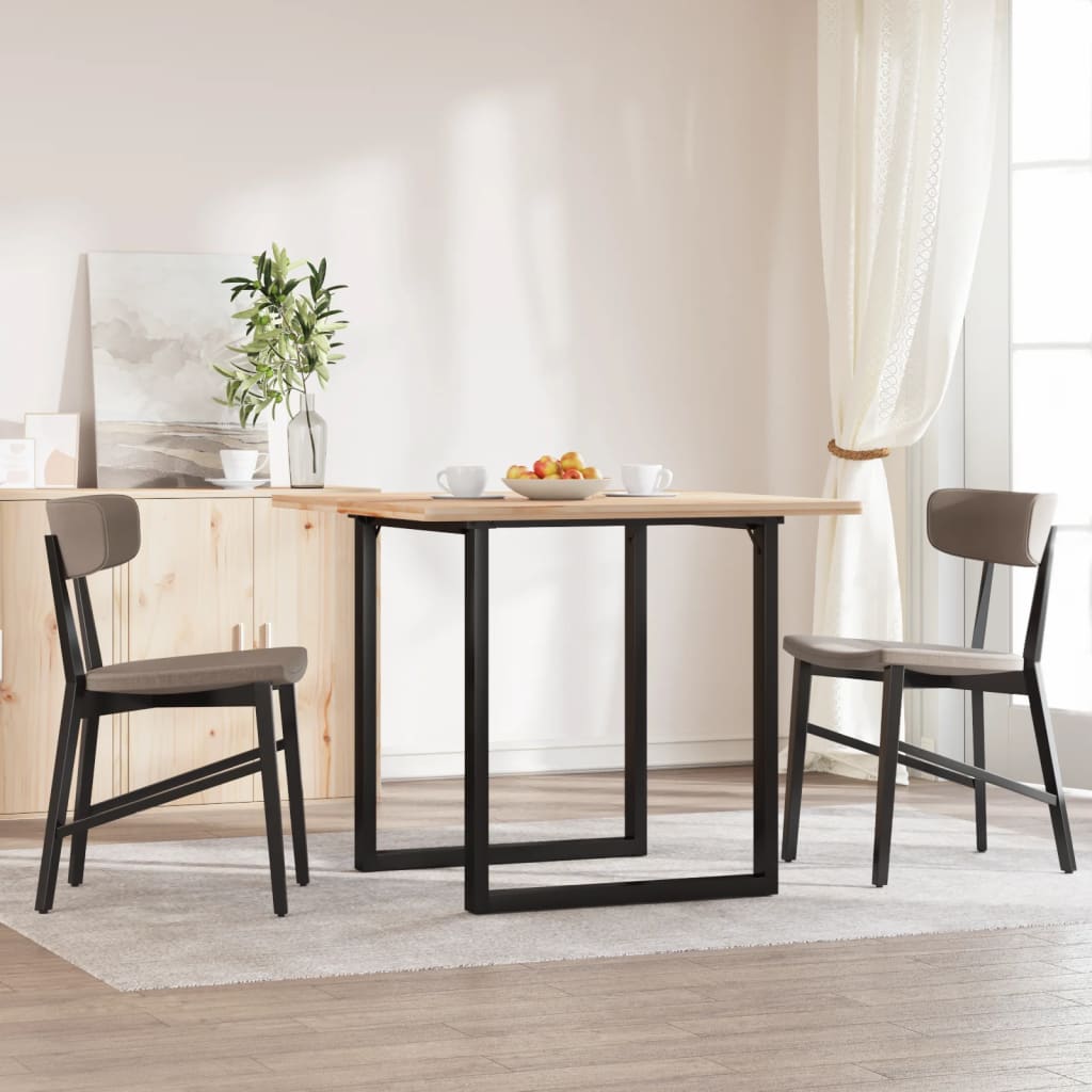 Eetfelpoten O-frame 70x70x73 cm staal