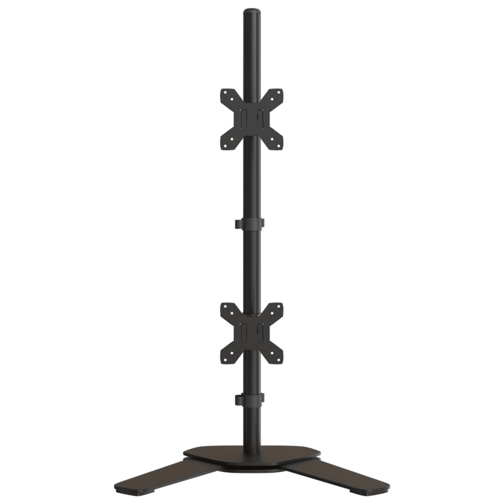 Monitorstandaard dubbel VESA 75/100 mm staal zwart – afbeelding 4