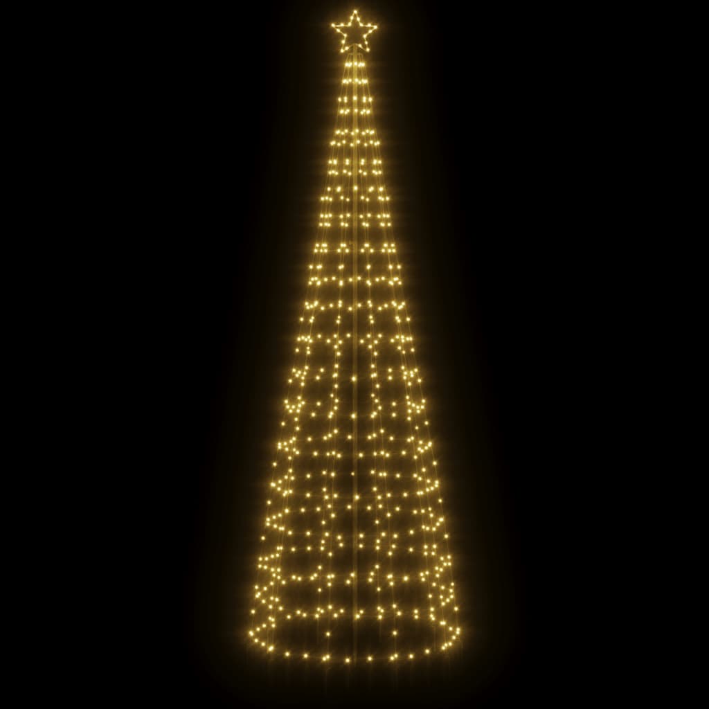 LED-kerstboom met spikes 570 LEDs warm wit 300 cm – afbeelding 3