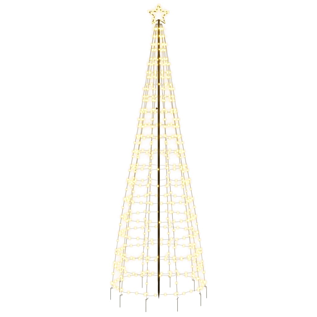 LED-kerstboom met spikes 570 LEDs warm wit 300 cm – afbeelding 4