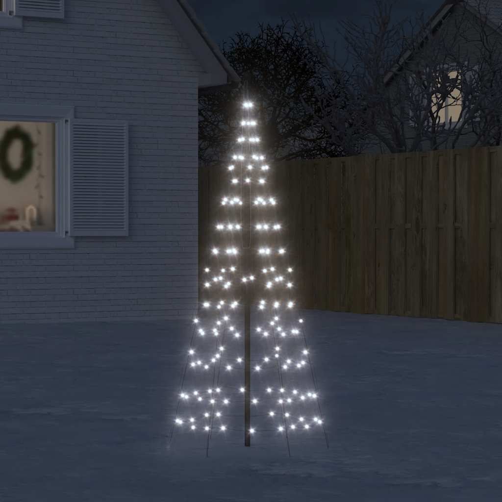 LED-kerstboom 200 LED's koud wit 180 cm