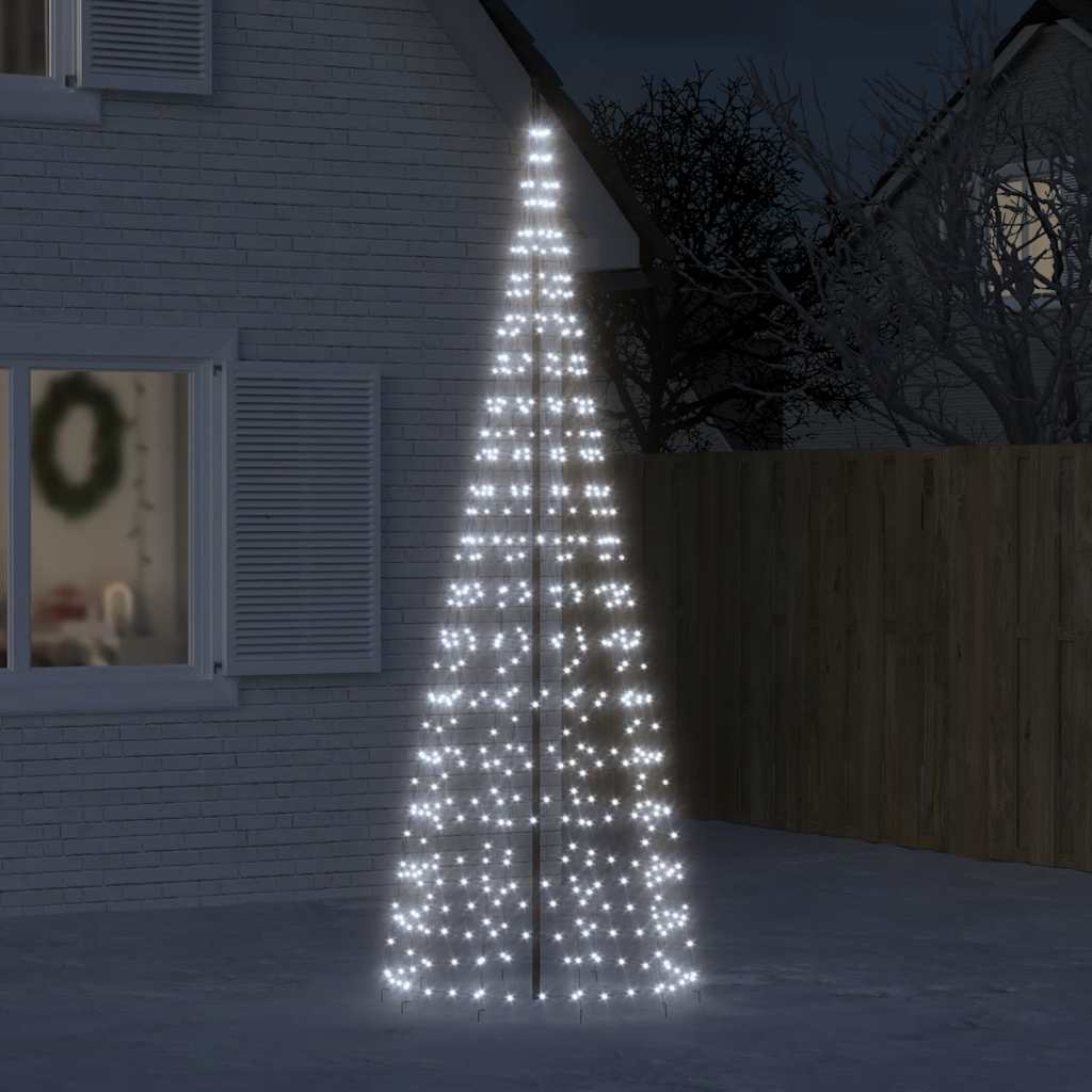 LED-kerstboom 550 LEDs koud wit 300 cm