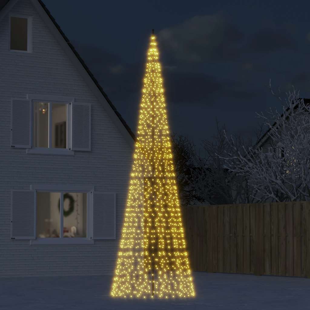 LED-kerstboom 1534 LEDs warm wit 500 cm