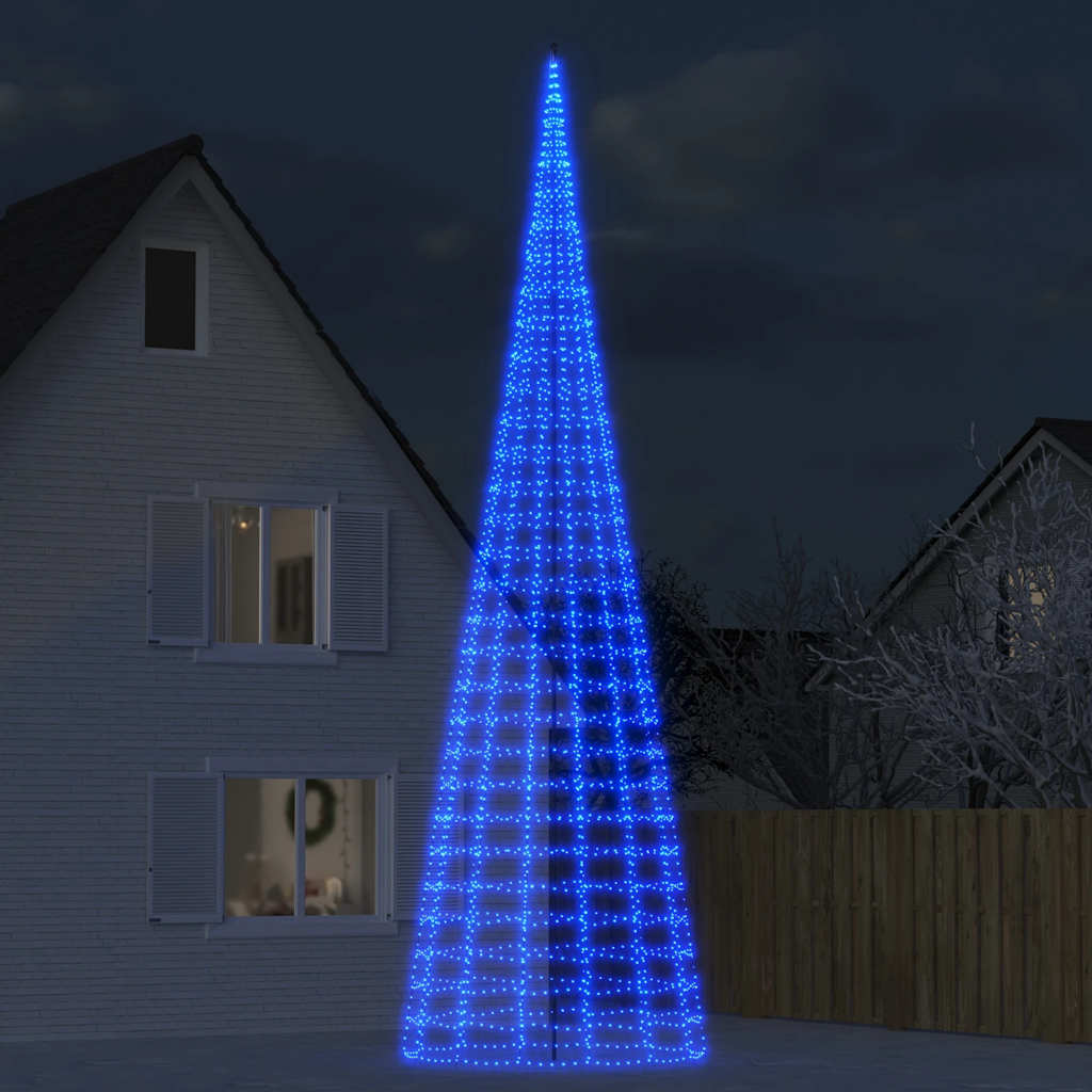 LED-kerstboom 3000 LED's 800 cm blauw