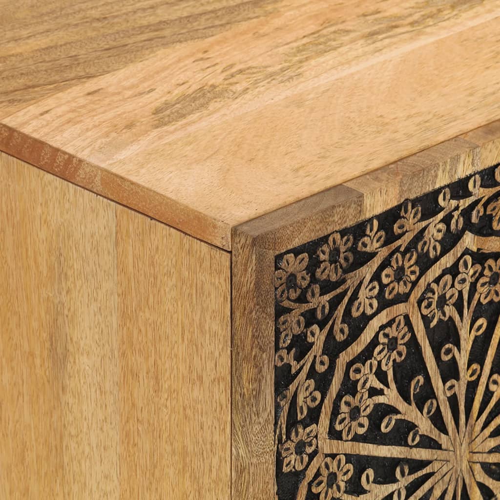 Tv-meubel 105x33x46cm massief mangohout – afbeelding 8