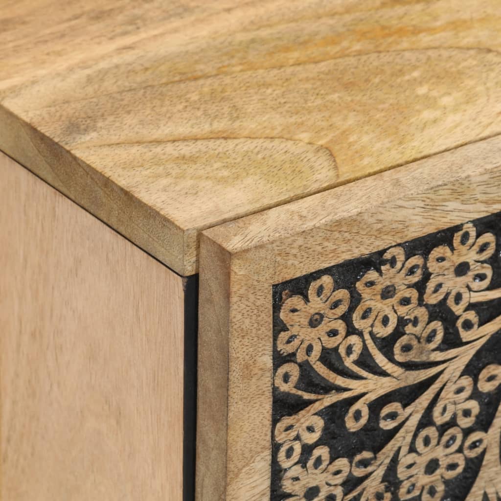 Bijzetkast 40x33x75 cm massief mangohout – afbeelding 6