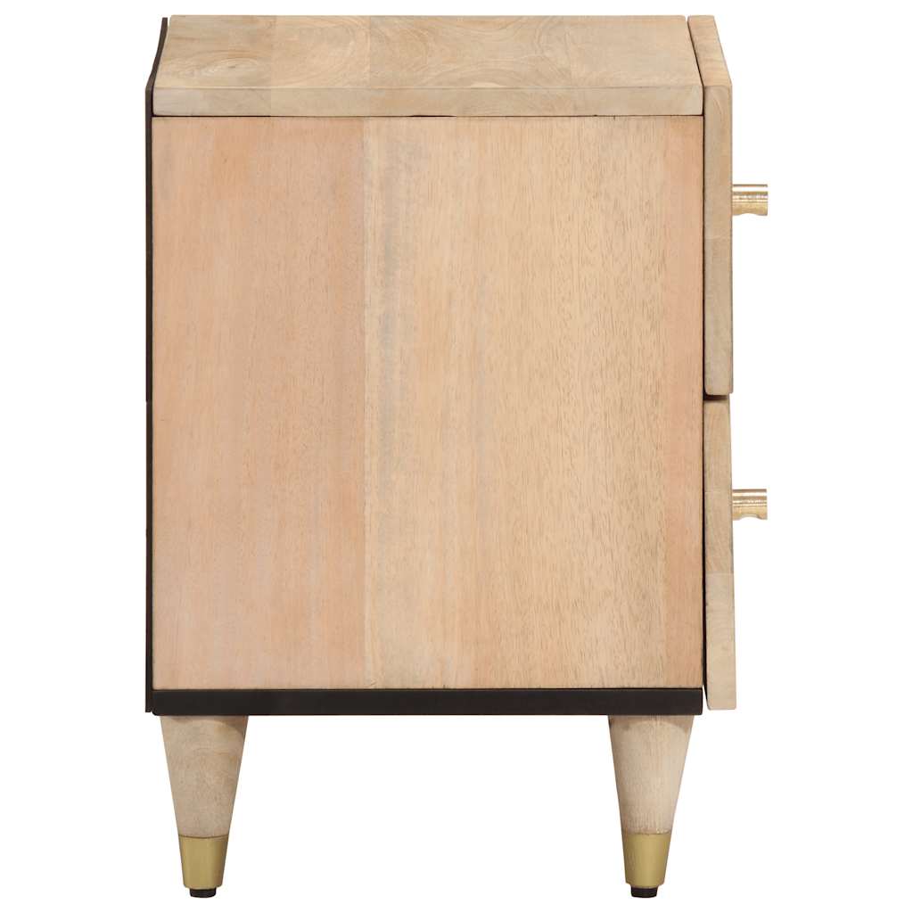 Nachtkastjes 2 st 40x33x46 cm massief mangohout – afbeelding 6