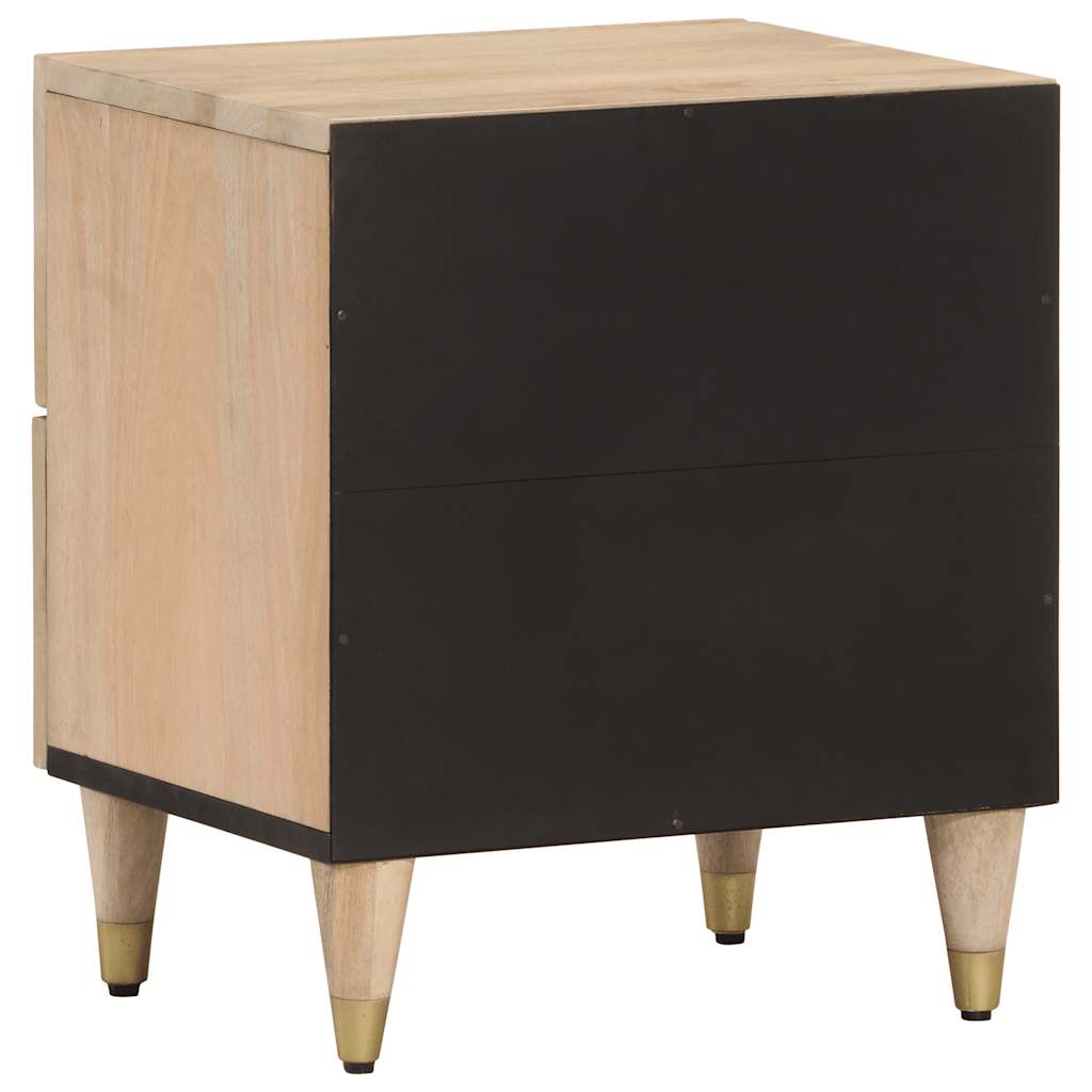 Nachtkastjes 2 st 40x33x46 cm massief mangohout – afbeelding 7