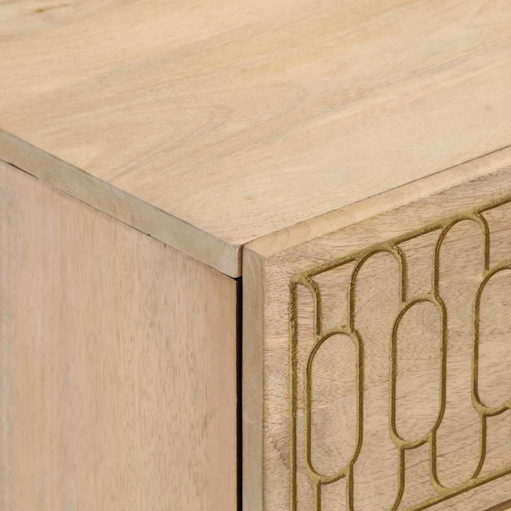 Nachtkastjes 2 st 40x33x46 cm massief mangohout – afbeelding 8