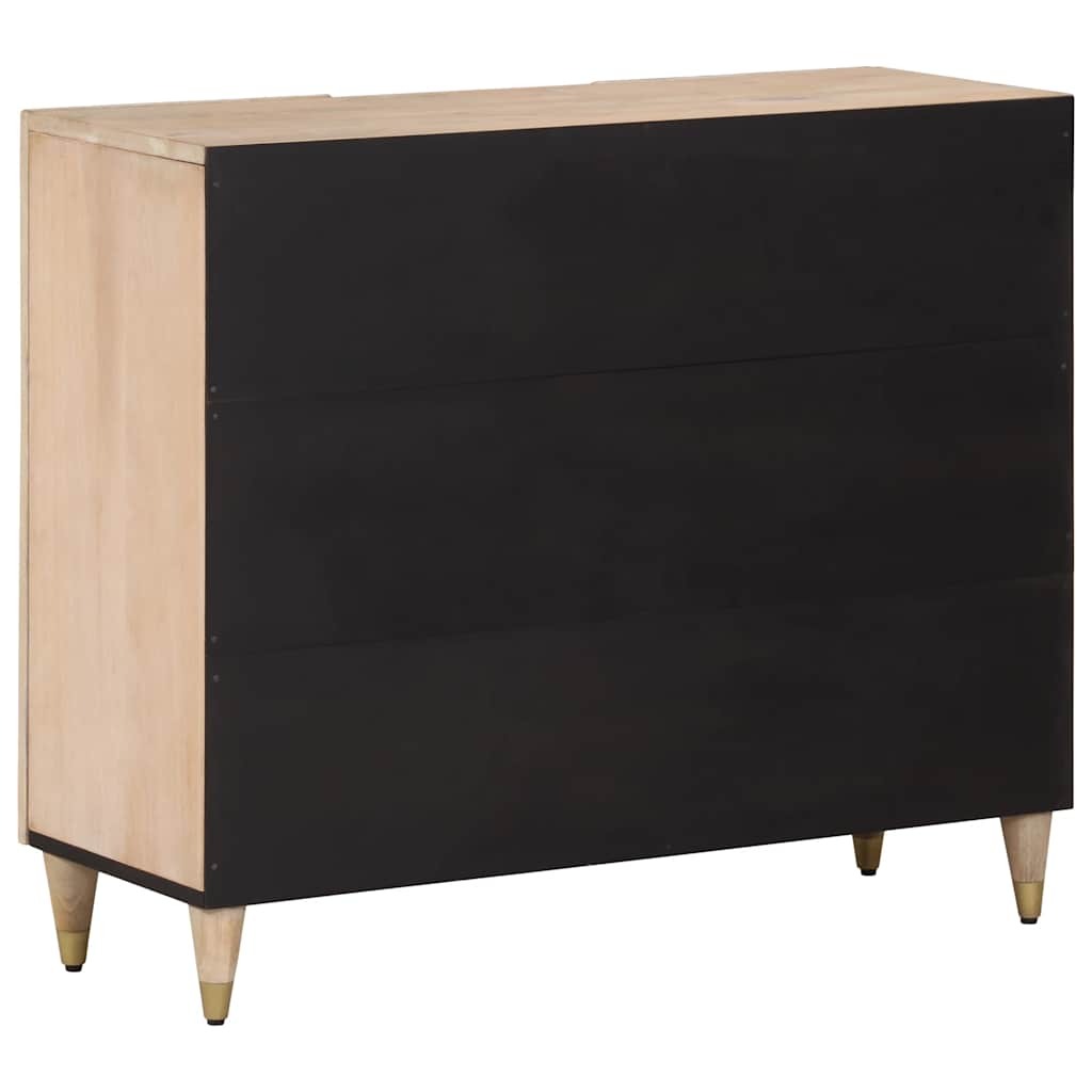 Bijzetkast 90x33x75 cm massief mangohout – afbeelding 6