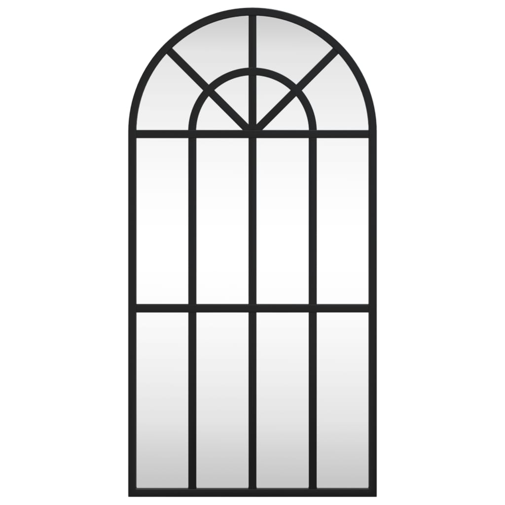 Wandspiegel boog 30x60 cm ijzer zwart – afbeelding 3
