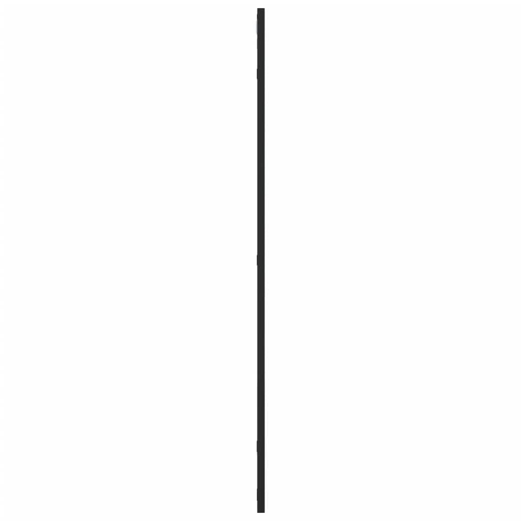 Wandspiegel rechthoekig 50x100 cm ijzer zwart – afbeelding 4