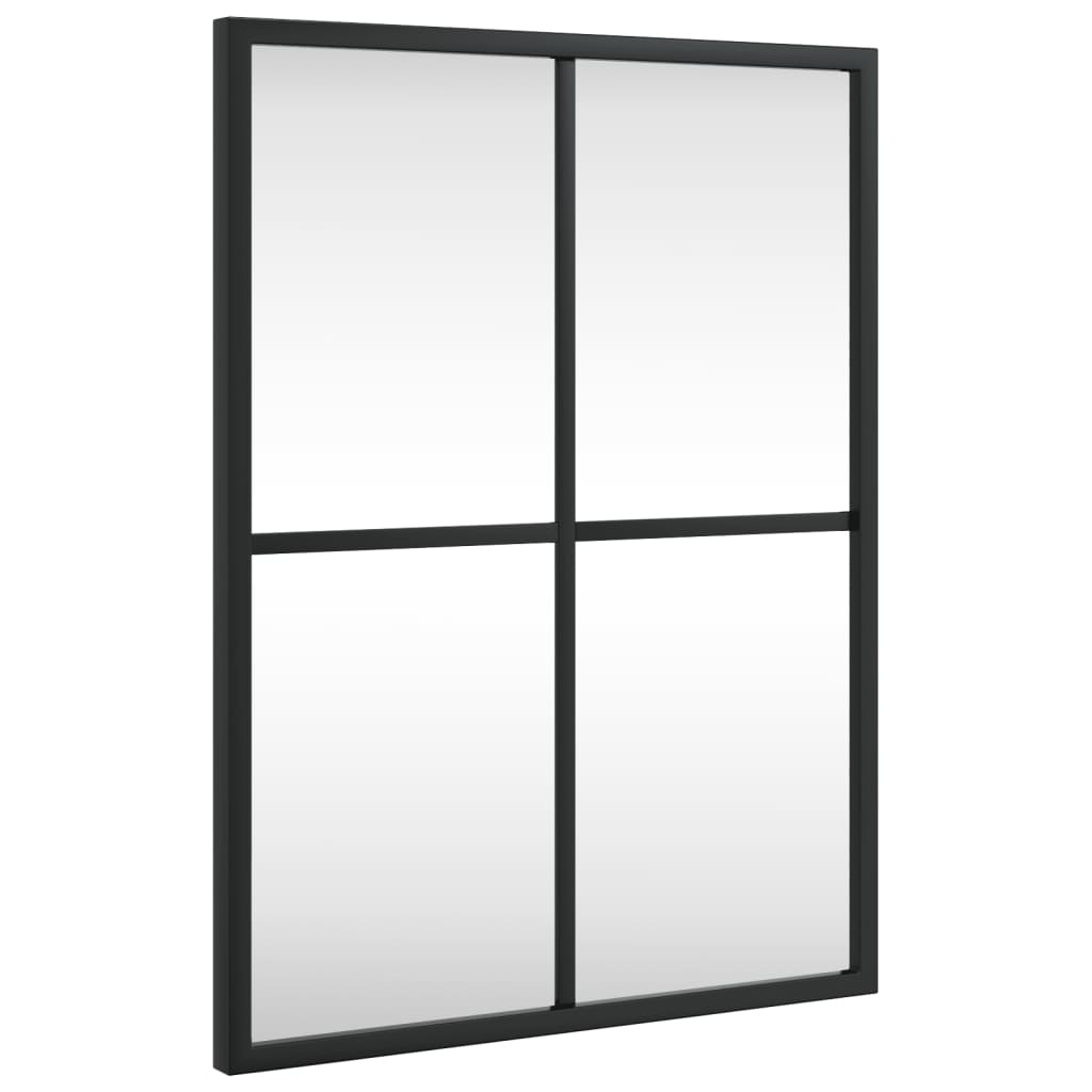 Wandspiegel rechthoekig 30x40 cm ijzer zwart – afbeelding 2