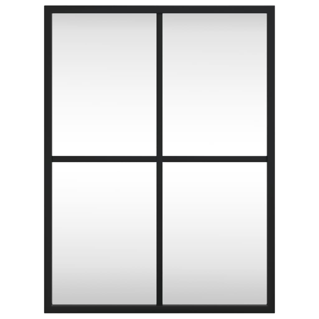 Wandspiegel rechthoekig 30x40 cm ijzer zwart – afbeelding 3