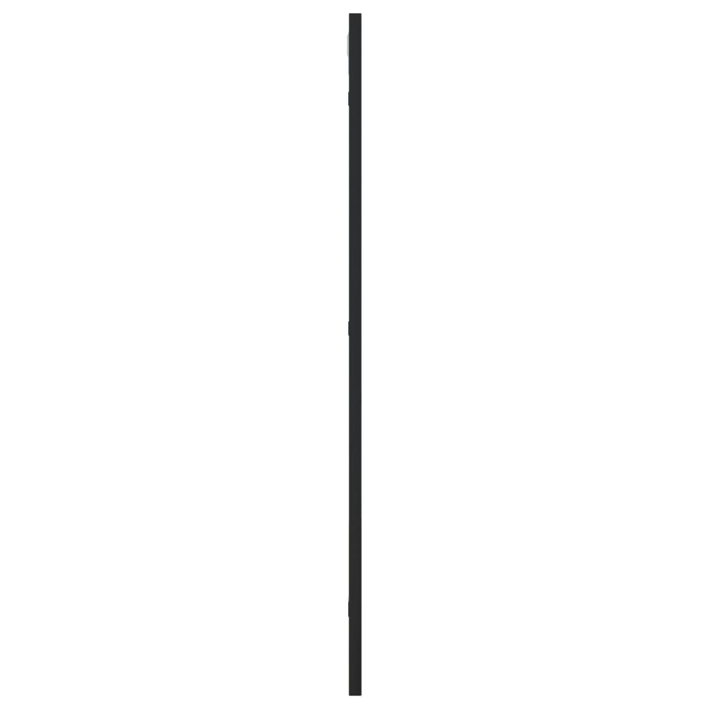 Wandspiegel rechthoekig 40x80 cm ijzer zwart – afbeelding 4