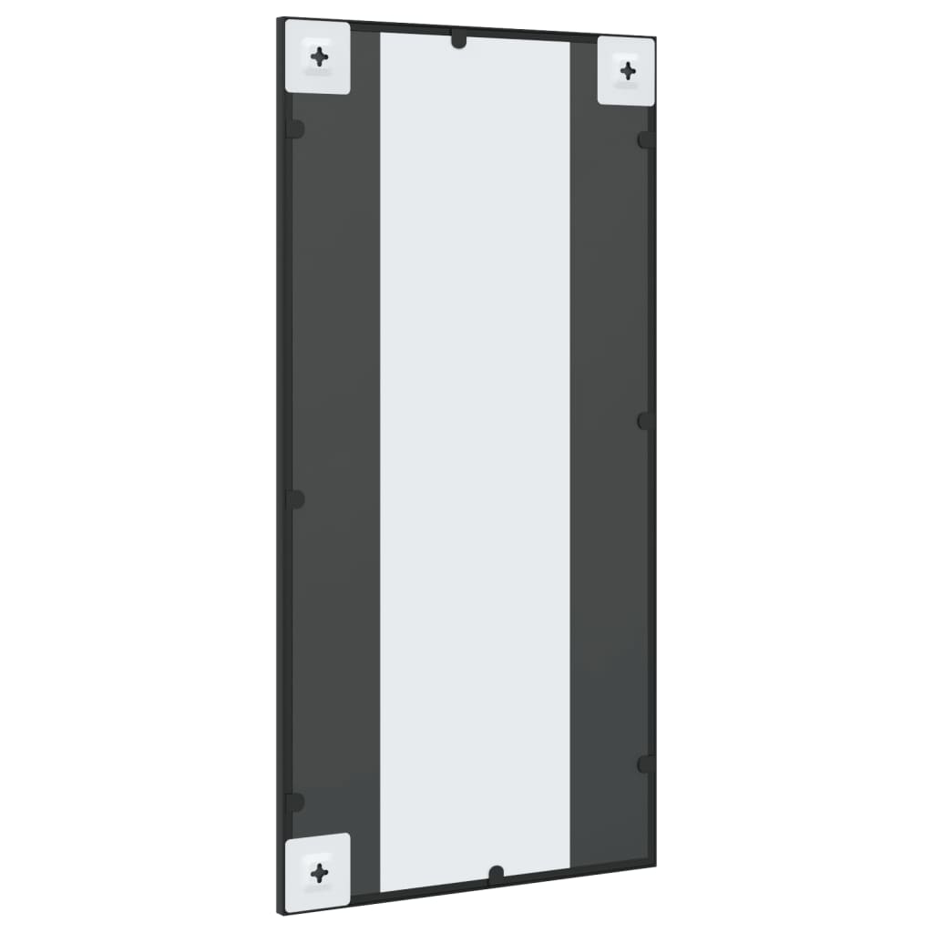 Wandspiegel rechthoekig 40x80 cm ijzer zwart – afbeelding 5