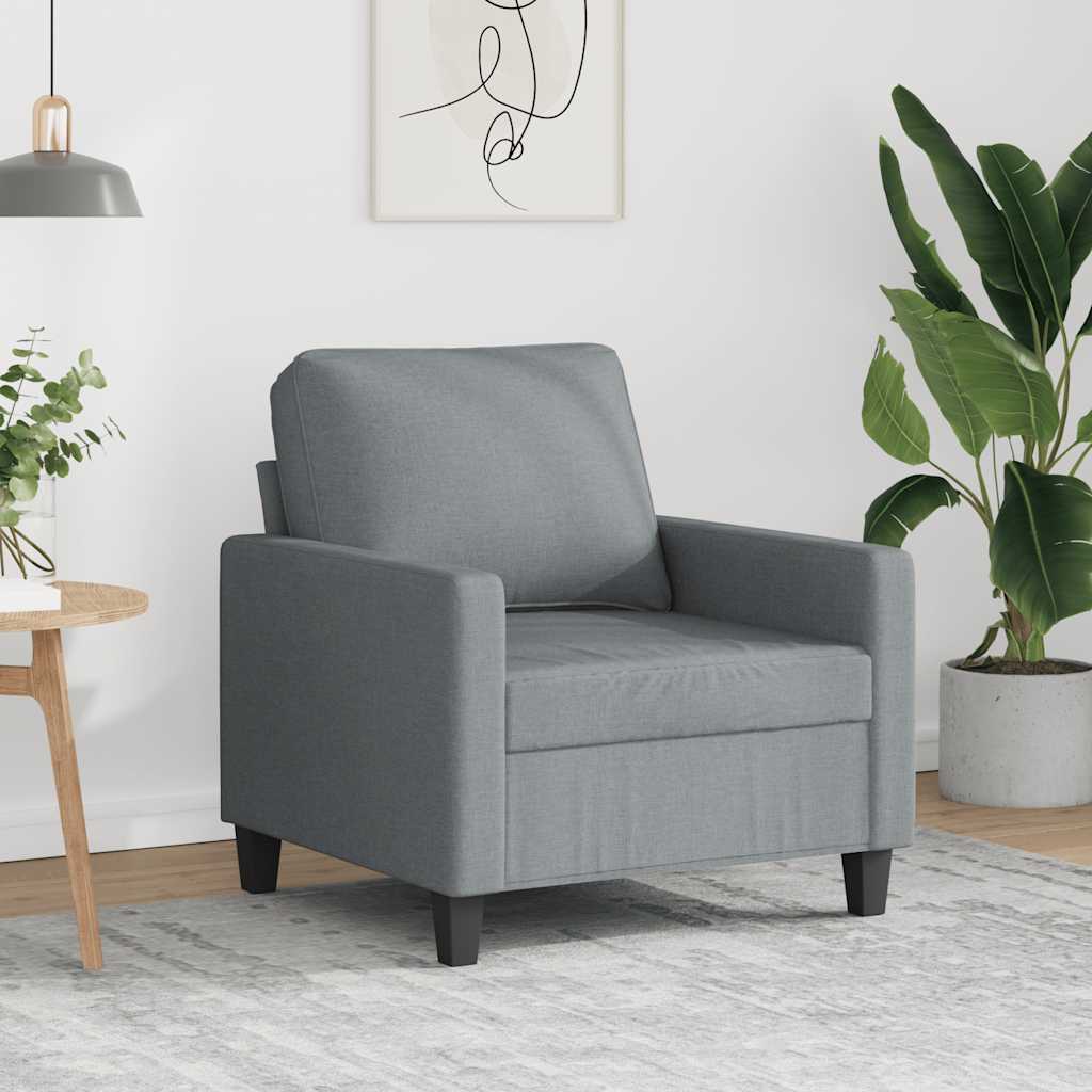 Fauteuil 60 cm stof lichtgrijs