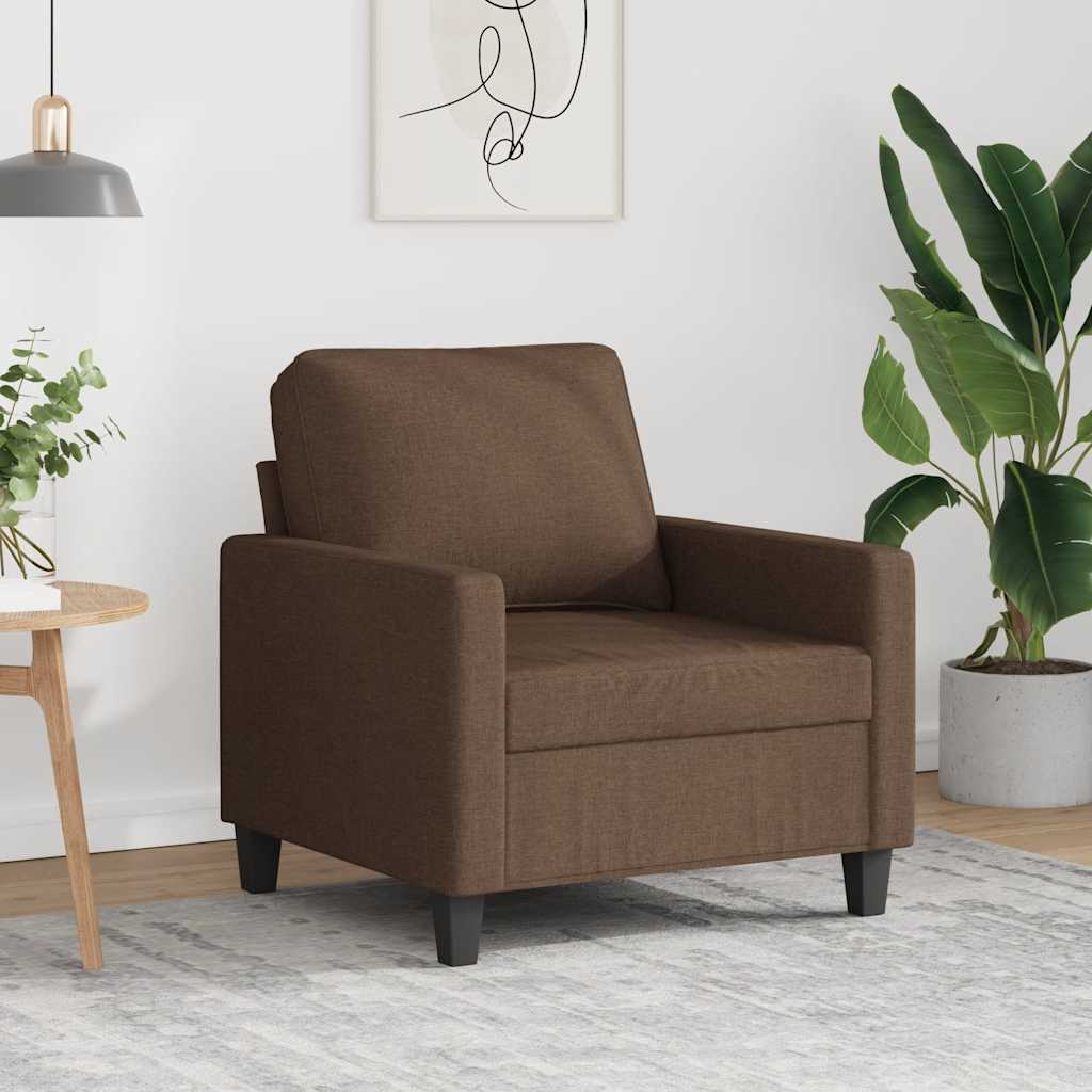 Fauteuil 60 cm stof bruin – afbeelding 1