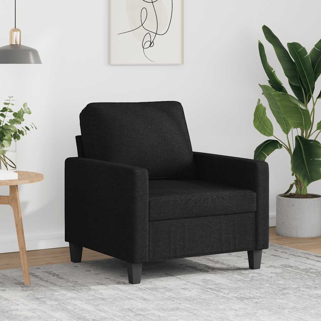 Fauteuil 60 cm stof zwart