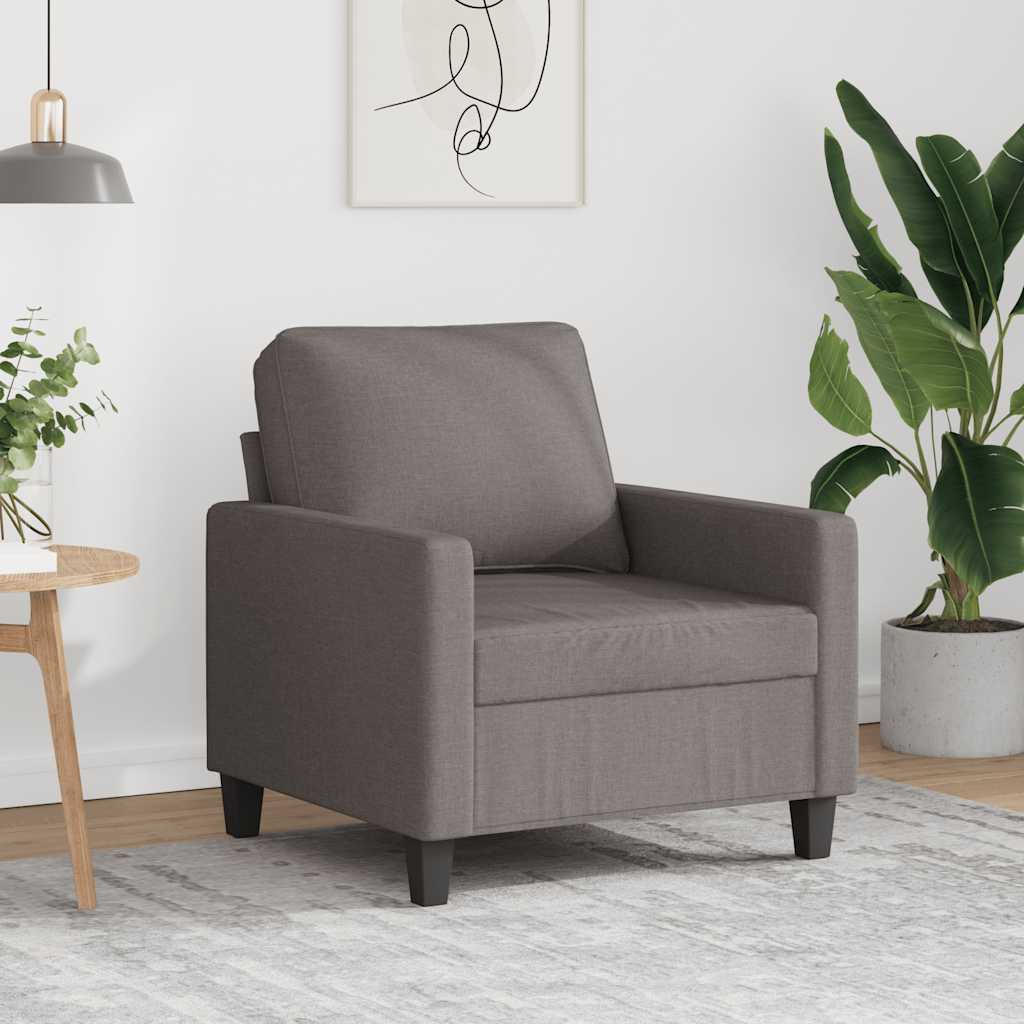 Fauteuil 60 cm stof taupe