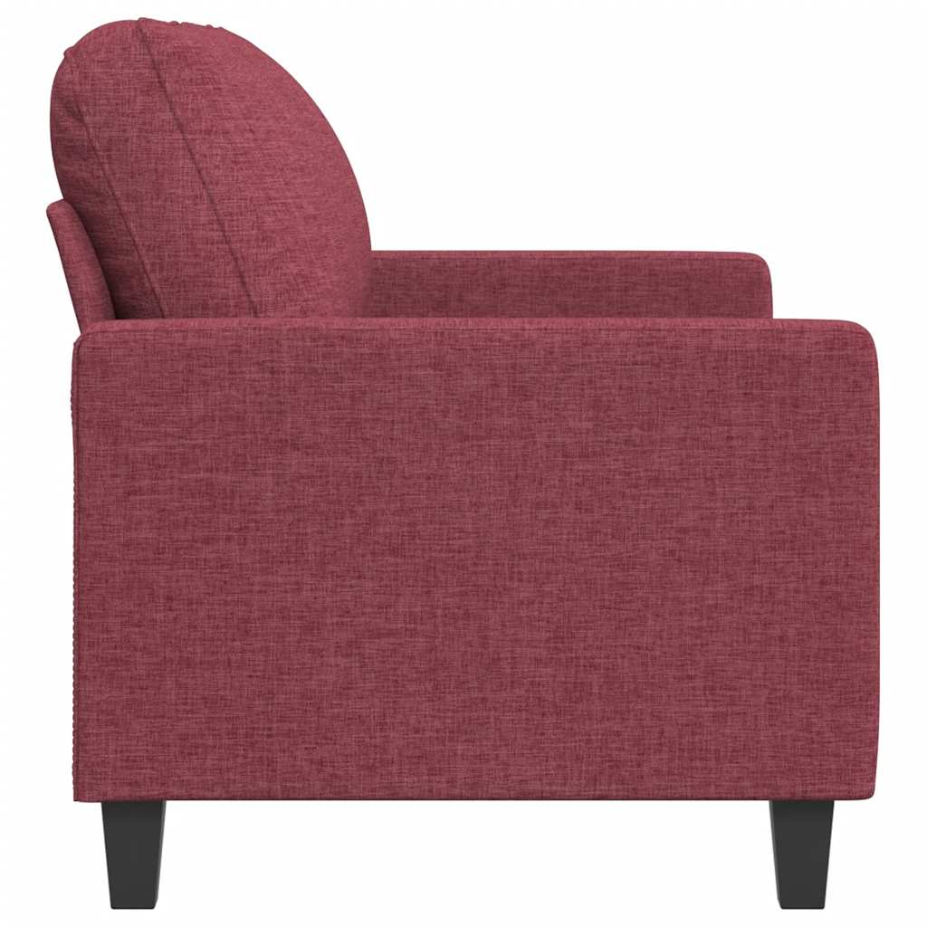 Tweezitsbank 120 cm stof wijnrood – afbeelding 5