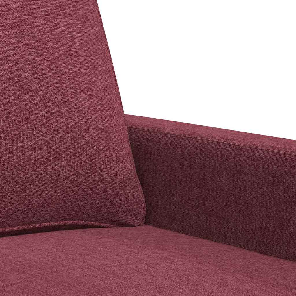 Tweezitsbank 120 cm stof wijnrood – afbeelding 7