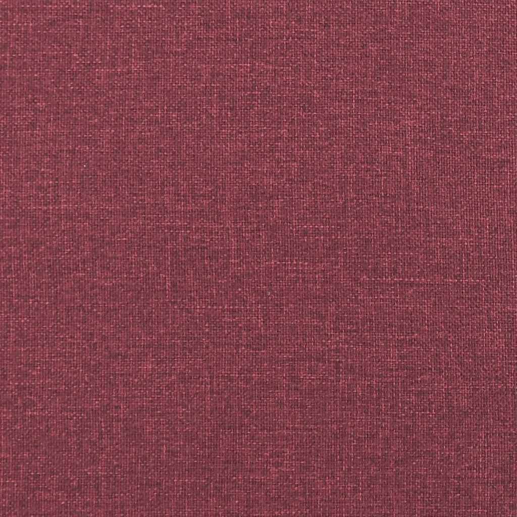Tweezitsbank 120 cm stof wijnrood – afbeelding 8