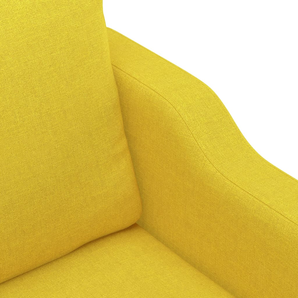 Fauteuil 60 cm stof lichtgeel – afbeelding 6