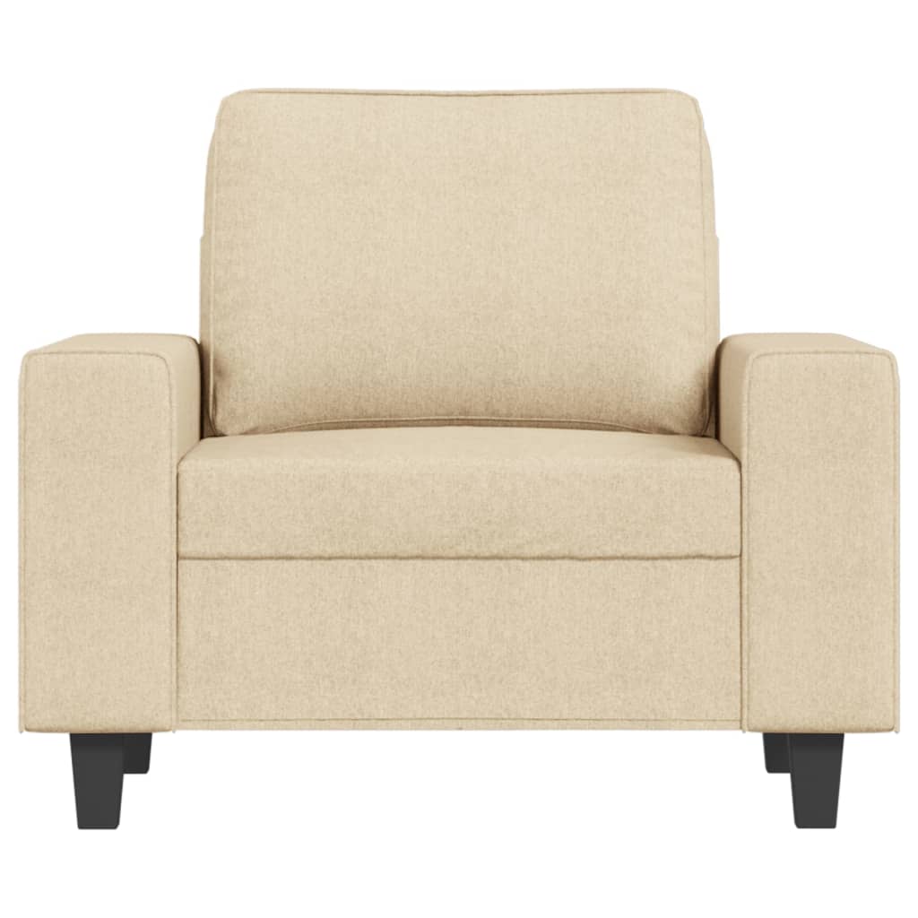 Fauteuil 60 cm stof crèmekleurig – afbeelding 3