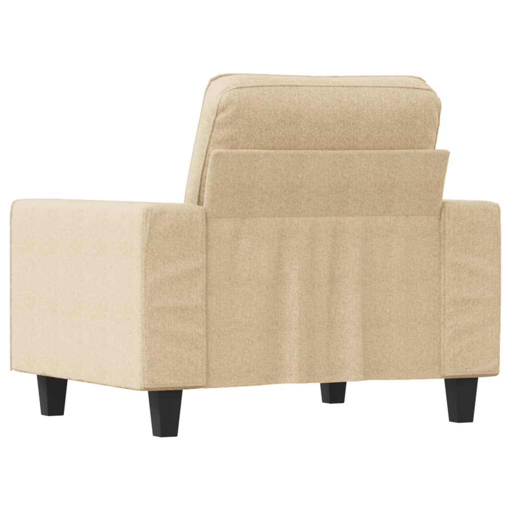 Fauteuil 60 cm stof crèmekleurig – afbeelding 5