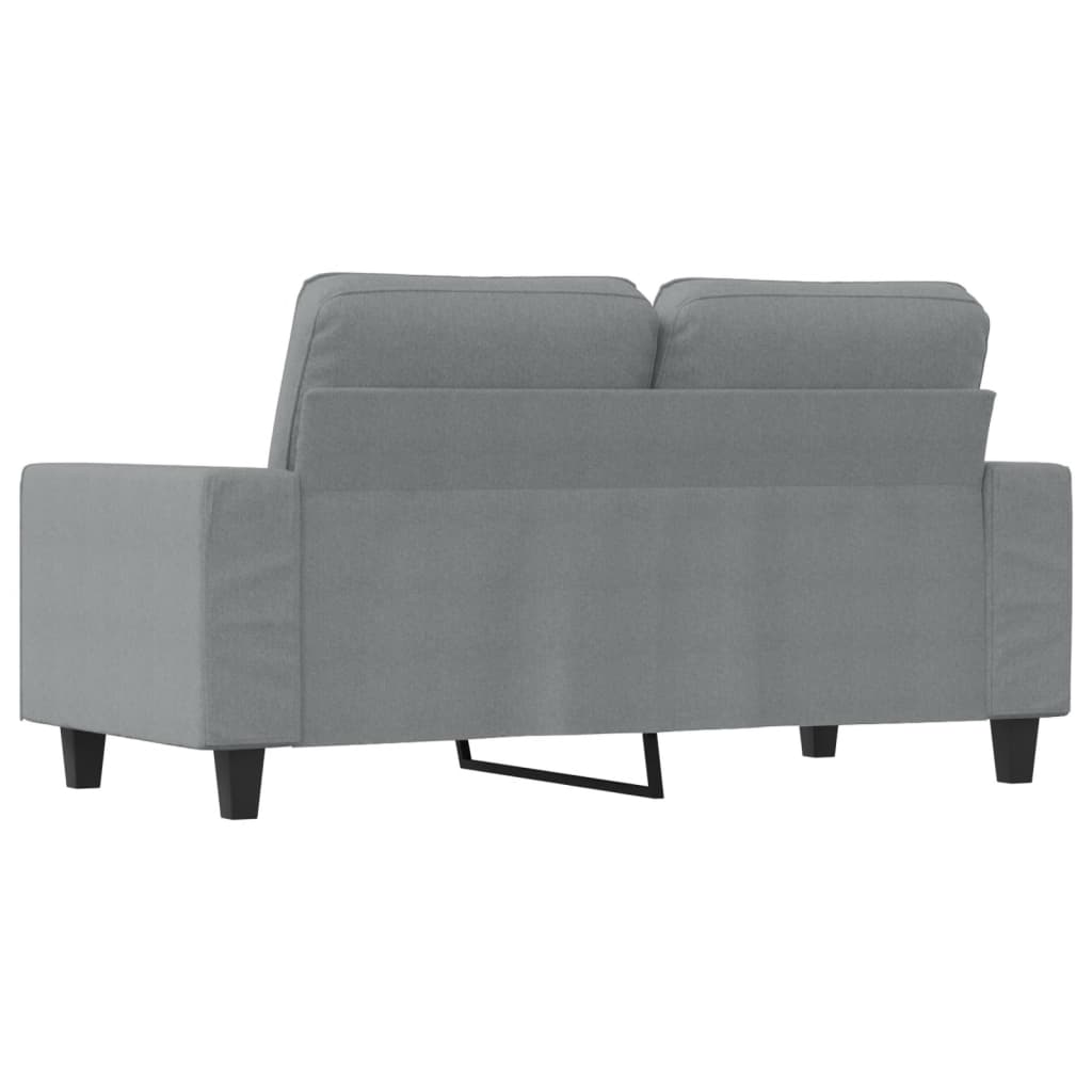 Tweezitsbank 120 cm stof lichtgrijs – afbeelding 5