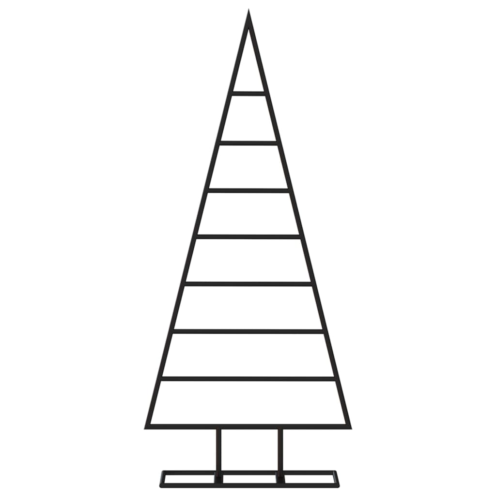 Kerstdecoratie kerstboom 125 cm metaal zwart – afbeelding 3
