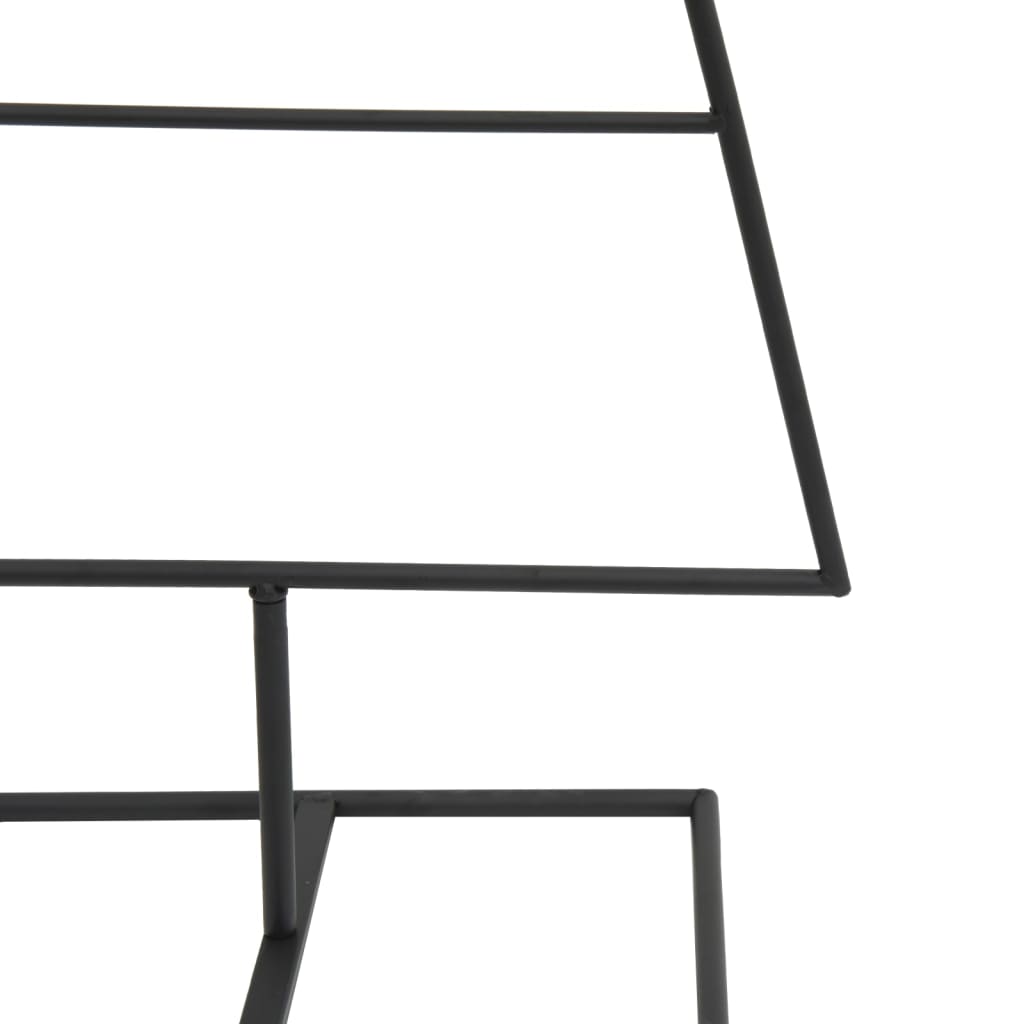 Kerstdecoratie kerstboom 125 cm metaal zwart – afbeelding 6