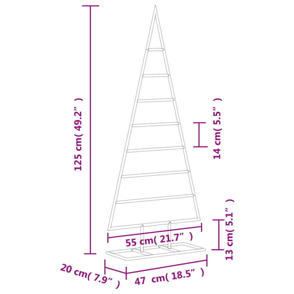 Kerstdecoratie kerstboom 125 cm metaal zwart – afbeelding 7
