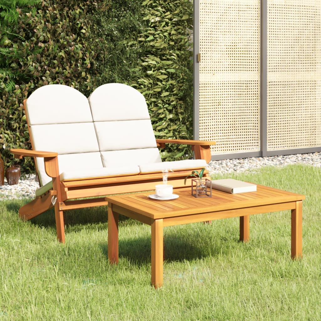 2-delige Loungeset Adirondack massief acaciahout – afbeelding 1