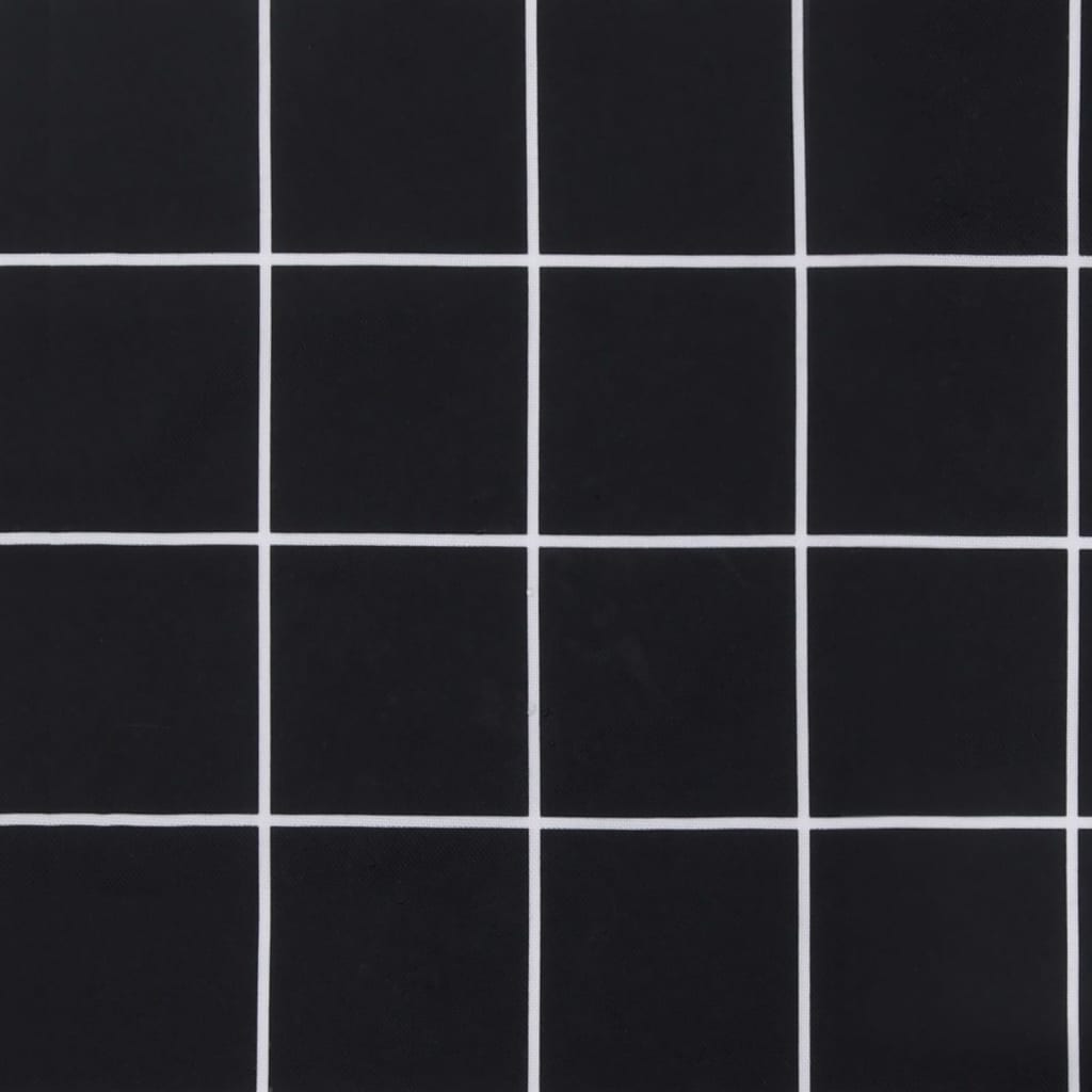 Palletkussen ruitpatroon 70x70x12 cm stof zwart – afbeelding 9