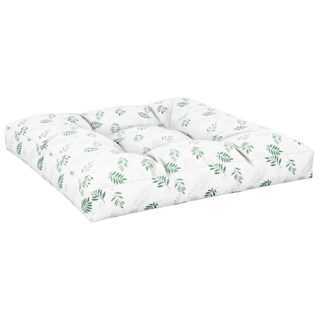 Palletkussen bladpatroon 70x70x12 cm stof – afbeelding 4