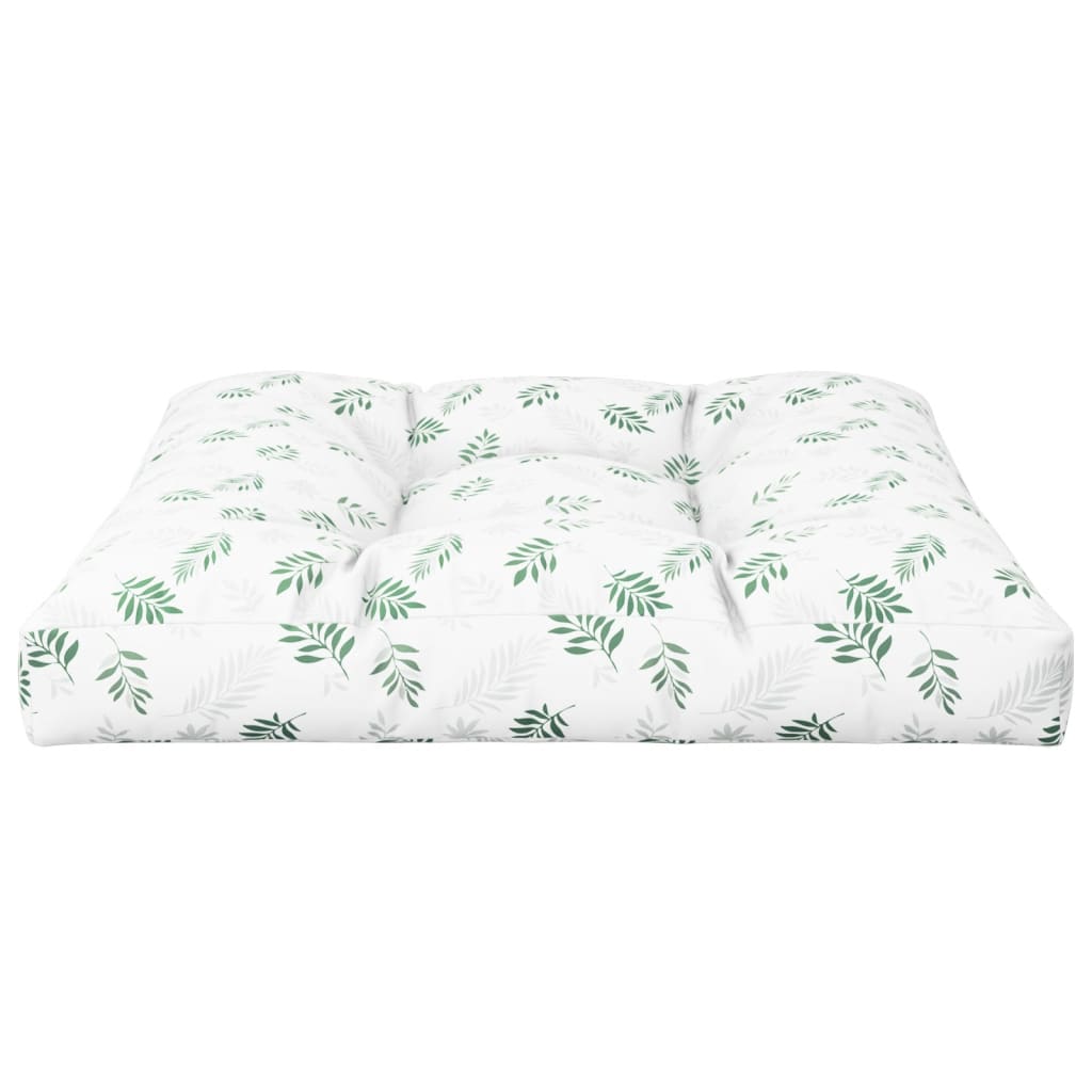 Palletkussen bladpatroon 70x70x12 cm stof – afbeelding 5