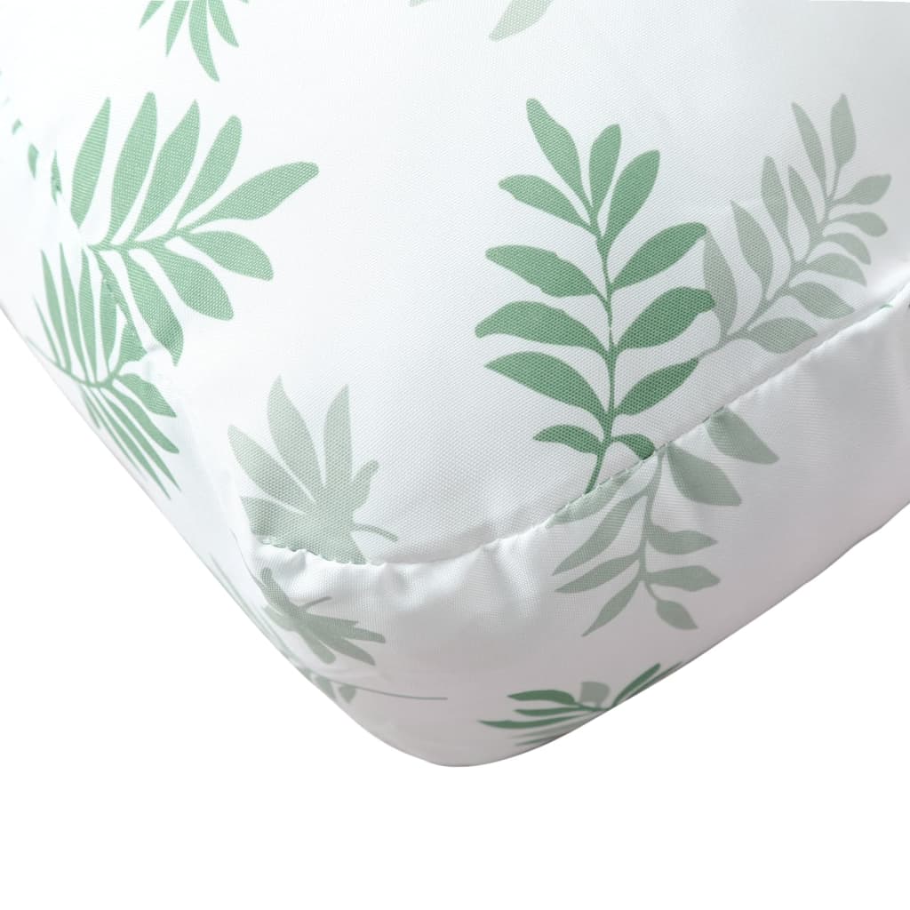 Palletkussen bladpatroon 70x70x12 cm stof – afbeelding 7