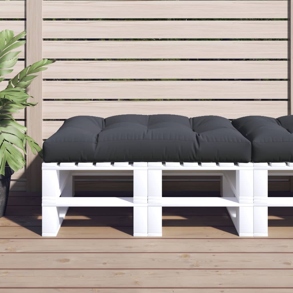 Palletkussen 120x80x12 cm stof antracietkleurig – afbeelding 1